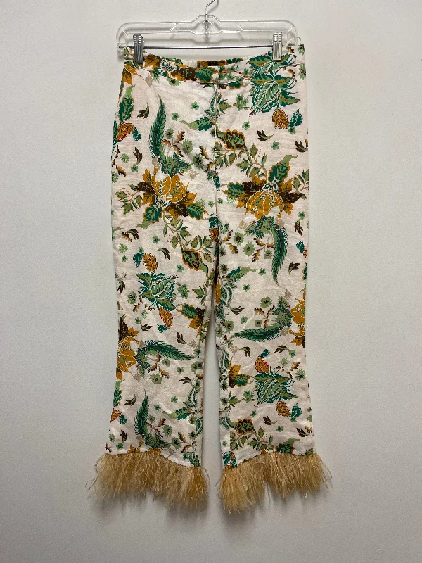 Pants Dress By Antonio Melani In Cream & Green, Size: 4