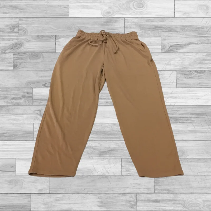 Pants Wide Leg By Fabletics In Brown, Size: M