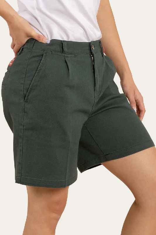 Parkes Womens Heavy Weight Work Short - Forest