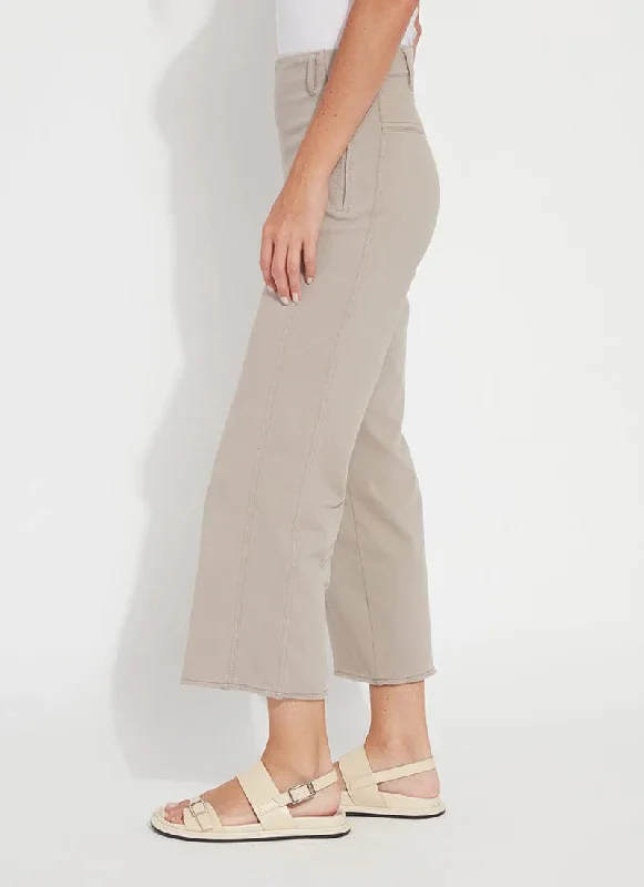 Payton Wide Leg Crop - French Beige