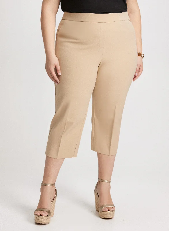 Pull-On Slim Leg Capris