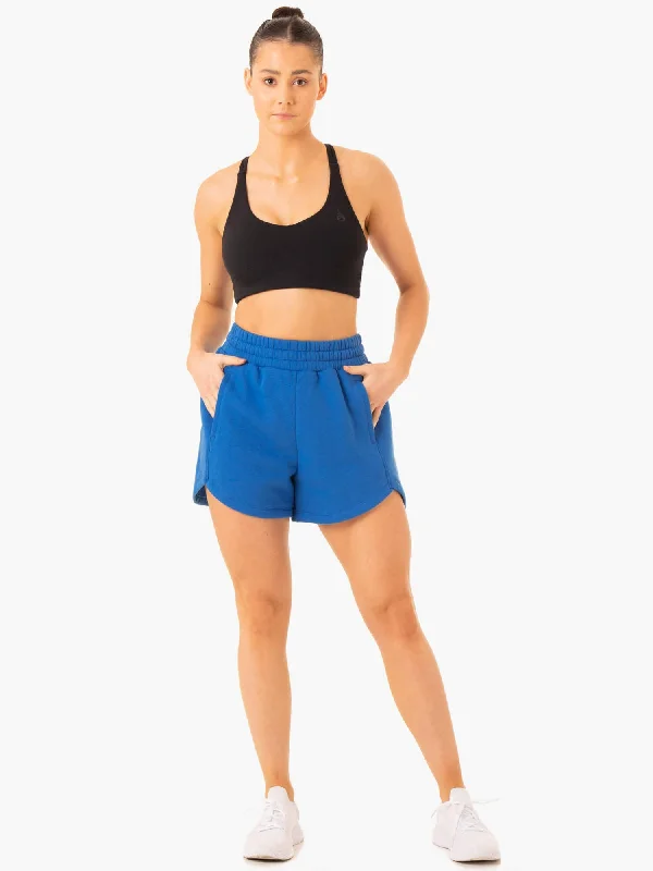 Sideline Track Shorts - Cobalt Blue