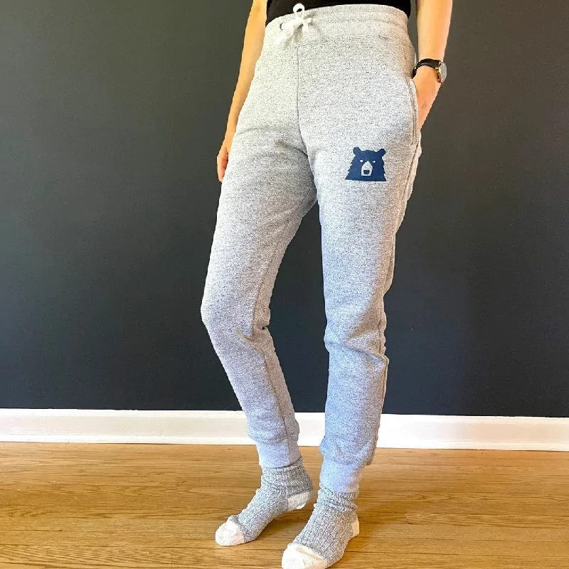 Slim Fit Sweatpants (Ash Marl + Navy)