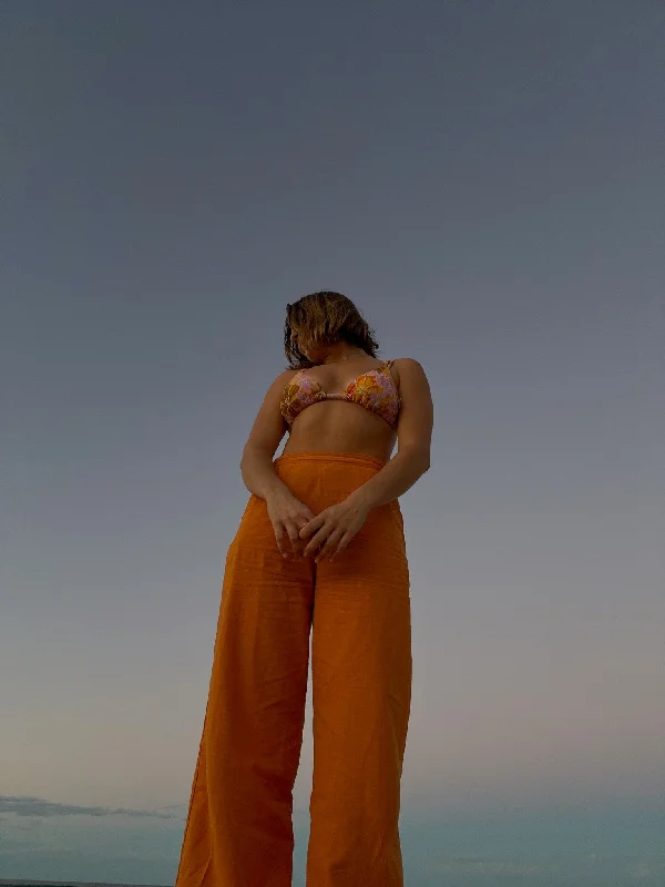 Solstice Wide Leg Pant Orange