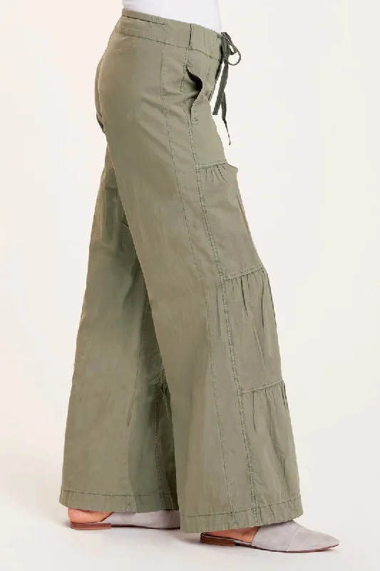 Terraced Wide Leg Pant - Hillside Pigment