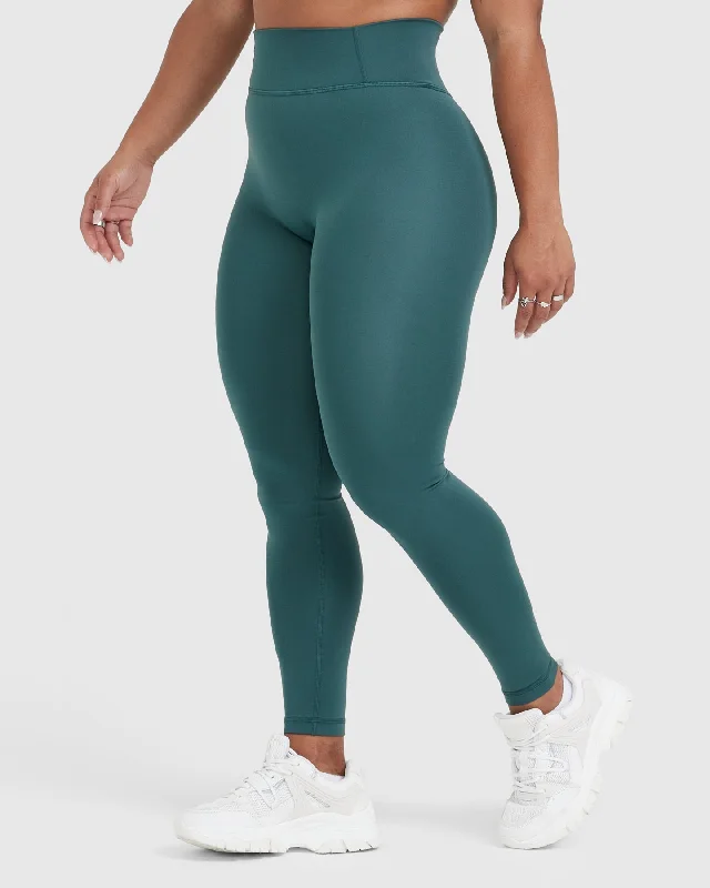 Timeless High Waisted Leggings | Marine Teal