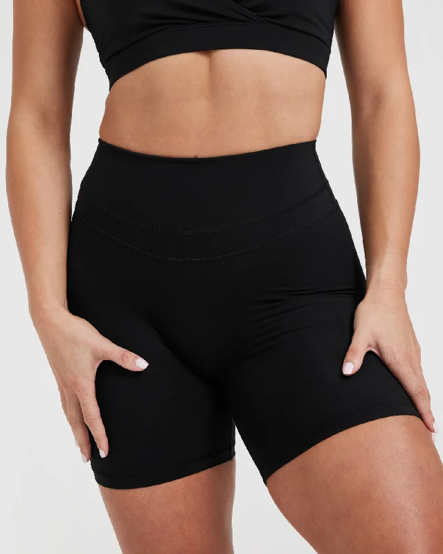 Unified High Waisted Shorts | Black