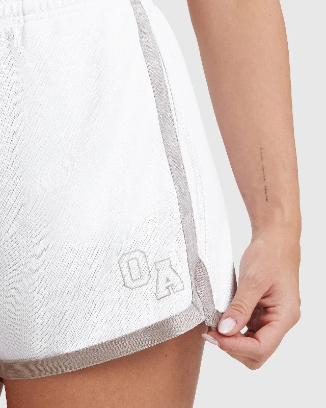 Varsity Shorts | White