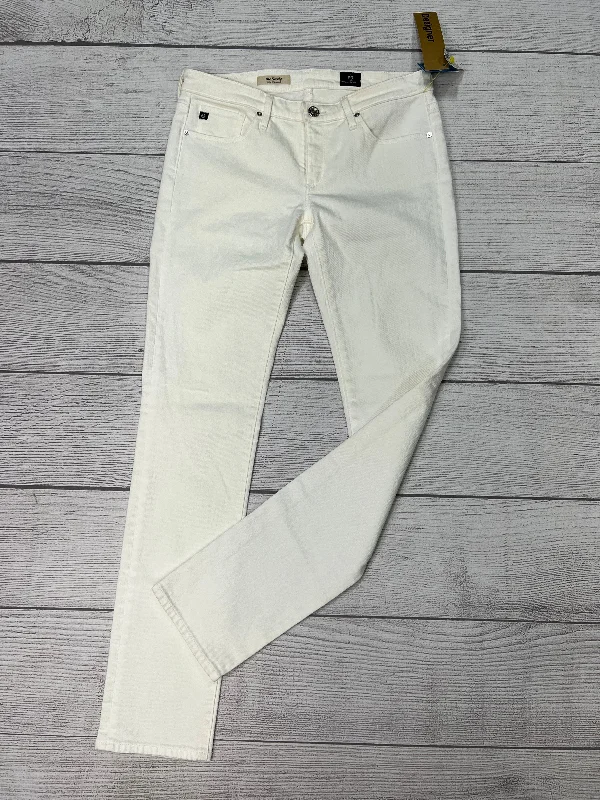 White Jeans Designer Adriano Goldschmied, Size 4