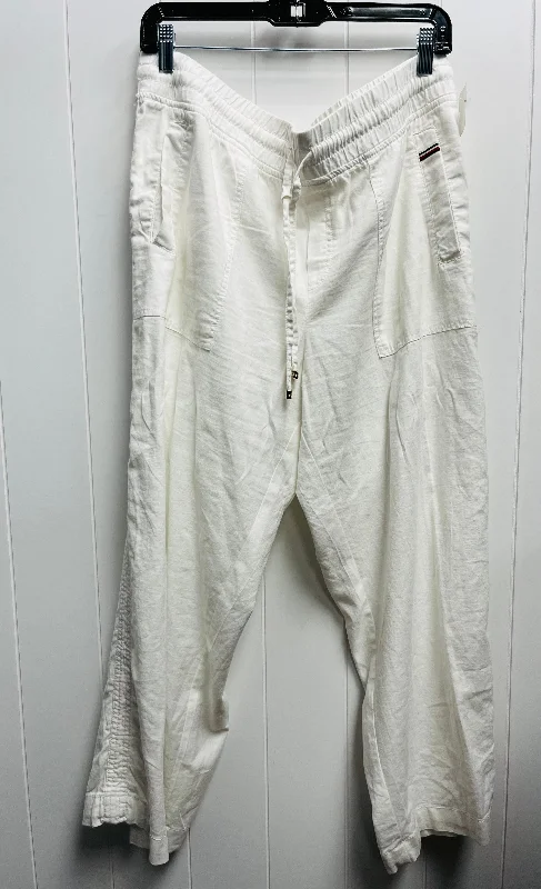 White Pants Linen Tommy Hilfiger, Size Xl