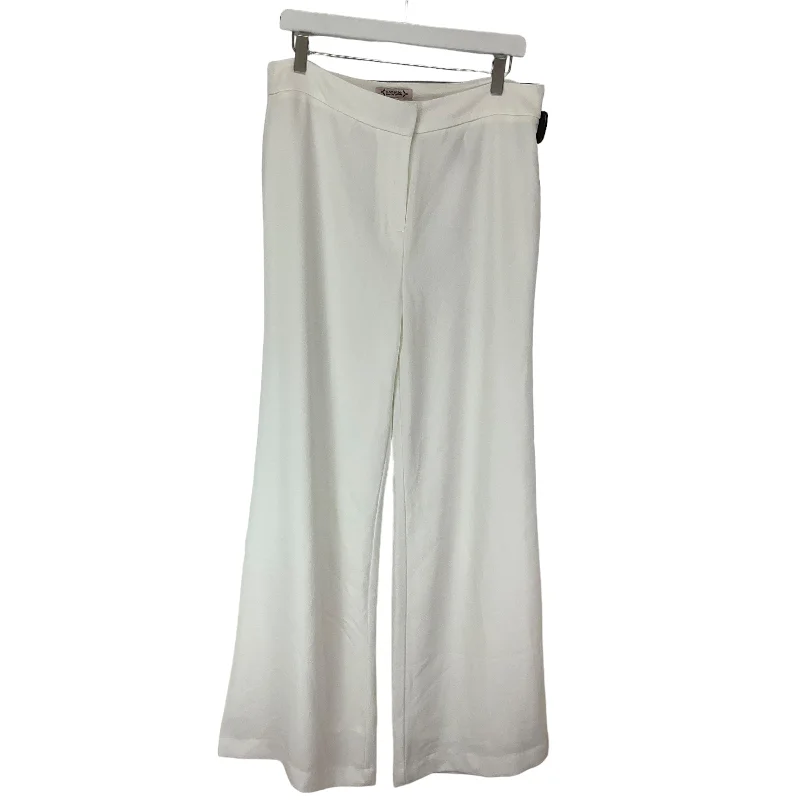 White Pants Wide Leg Nanette By Nanette Lepore, Size 10