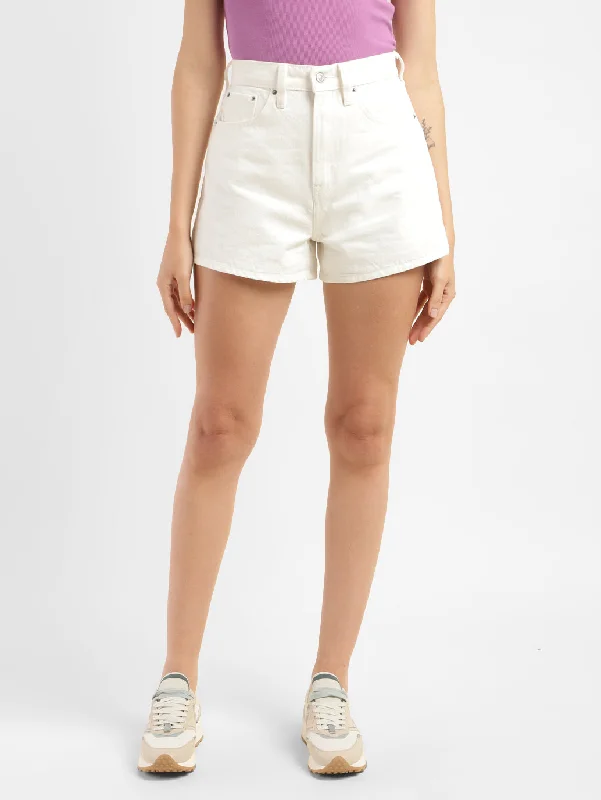 Women's High Rise Slim Fit Shorts