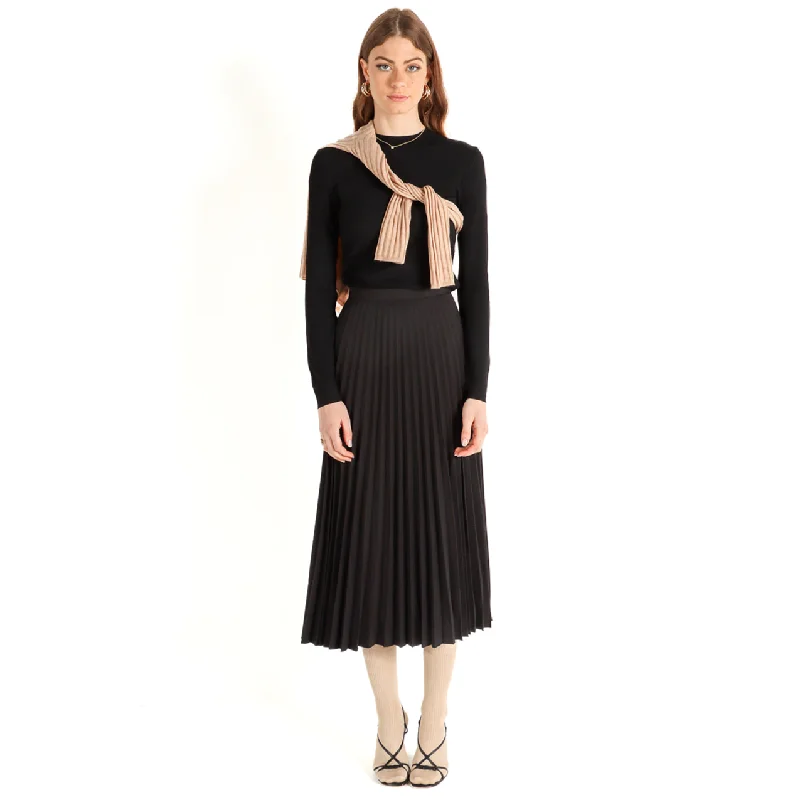 Women's Pleated Midi Skirt