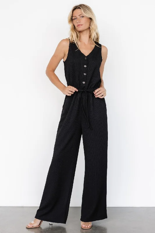 Ziva Tank Jumpsuit | Black